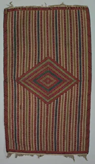 Post Contact Prints: Sarape, c. 1820-1860. Creator: Unknown
