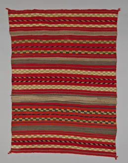 Dine Gallery: Sarape with Compound Banded Design, 1870/95. Creator: Unknown