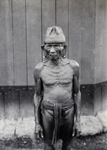 Southeast Asian Prints: Sarawak: a Bakatan man, c1900. Creator: Unknown