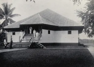 Admin Prints: Sarawak: exterior view of the Baram Fort, c1900. Creator: Unknown