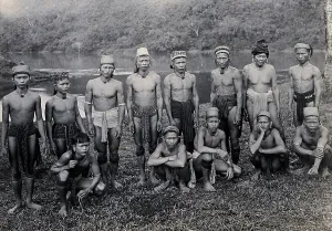 Adolescent Prints: Sarawak: people of a Long Pokun tribe from the Upper Tinjar region