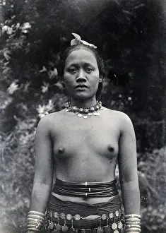 Southeast Asia Prints: Sarawak: a Sea Dayak woman, c1900. Creator: Unknown