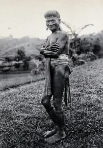 East Malaysia Prints: Sarawak: a Ukit man, c1900. Creator: Unknown