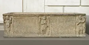 Sarcophagi Prints: Sarcophagus, 3rd century. Creator: Unknown