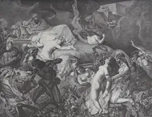 Euge Prints: Sardanapale, from Le Monde Illustre, May 16, 1874. Creator: Emile Thomas