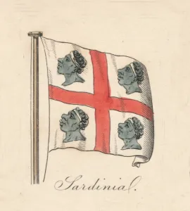 Symmetric Cross Prints: Sardinia, 1838