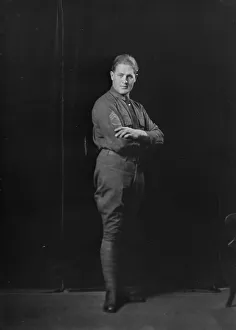 Sergeant Prints: Sargeant [sic] Cutler, portrait photograph, 1919 Feb. 18. Creator: Arnold Genthe