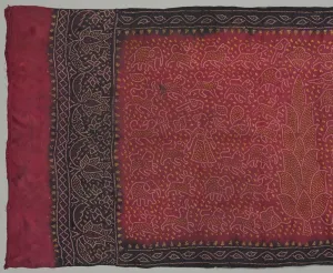 Gujarat Prints: Sari, 1800s. Creator: Unknown