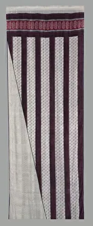Tabby Weave Prints: Sari, mid 1900s, before 1957. Creator: Unknown