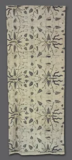 Plain Weave Cotton Prints: Sarong, 1850s-1860s. Creator: Unknown