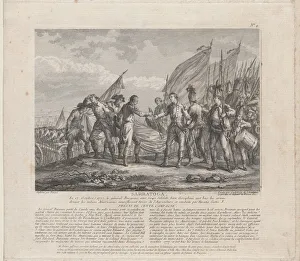 Armies Prints: Sarratoga [sic] (October 17, 1777), ca. 1777. Creator: Godefroy