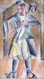 Images Dated 5th June 2013: Sas-musician. Artist: Le Dantyu, Mikhail Vasilyevich (1891-1917)