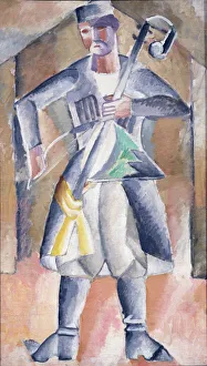 Images Dated 5th June 2013: Sas-musician. Artist: Le Dantyu, Mikhail Vasilyevich (1891-1917)