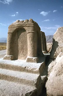 Zoroastrianism Prints: Sasanian fire altar, Naqsh-i-Rustam, Iran