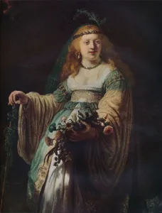 Saskia van Uylenburgh in Arcadian Costume, 1635. Artist: Rembrandt Harmensz van Rijn