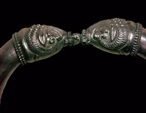 Sassanian Prints: Detail of a Sassanian silver collar