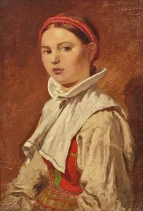 Preoccupied Prints: Såsser Kerstin Andersdotter, Dalecarlia, 1858. Creator: Johan Fredrik Hockert