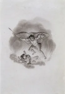 Wash Prints: Satan and Beelzebub in Hell, c1799. Artist: Edward Francis Burney