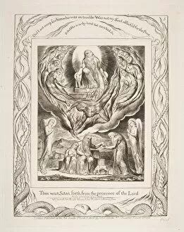 Book Of Job Gallery: Satan Going Forth from the Presence of the Lord, from Illustrations of the Book of Job