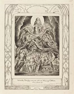 Book Of Job Gallery: Satan Before the Throne of God, 1825. Creator: William Blake