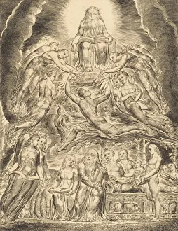 Satan Before the Throne of God, 1825. Creator: William Blake