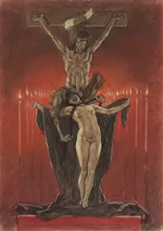 The Satanists (Calvary). Artist: Rops, Felicien (1833-1898)