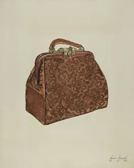 Fastening Prints: Satchel, 1935/1942. Creator: Gerard Barnett