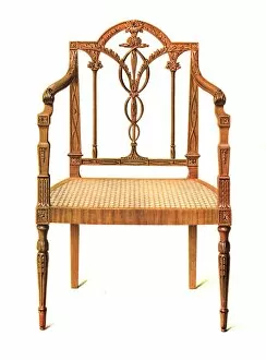 A History Of English Furniture Gallery: Satinwood Chair, 1908 Creator: Shirley Slocombe