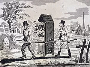 Guarding Collection: Satire on night watchmen, London, 1825