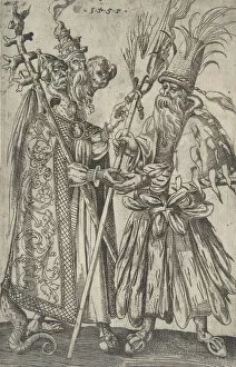 Pope Gallery: Satire on the Papacy, 1555. Creator: Melchior Lorck