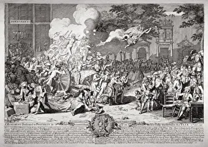 Picart Collection: A satire on the South Sea Bubble, 1720. Artist: B Baron