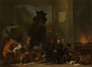 Patriot Prints: Satire on the trial of Johan van Oldenbarneveldt, 1663. Creator: Cornelis Saftleven