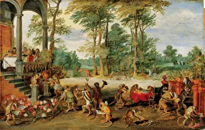 1640 Prints: A Satire of Tulip Mania, c. 1640. Creator: Brueghel, Jan, the Younger (1601-1678)