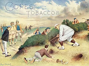 Tobacco Prints: Satirical advertisement for Copes Tobaccos, c1890s. Artist: John Wallace