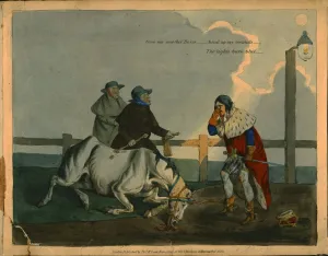 Plantagenet Prints: Satirical cartoon of King Richard III, c1823. Creator: Unknown