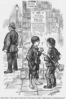 Charles Samuel Collection: A satirical look at the chances of the average police constables ability to catch a cold, 1886