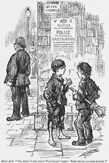 Charles Samuel Collection: A satirical look at the chances of the average police constables ability to catch a cold, 1886