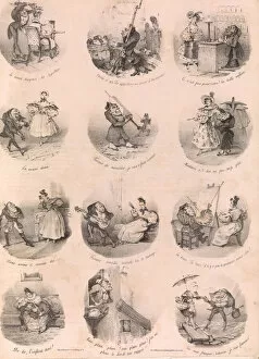 Painter Gallery: Twelve Satirical Vignettes (Le Charivari, December 10, 1832), December 1, 1832