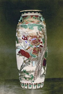 Satsuma Prints: Satsuma vase, Japan, 1882. Artist: Baron Raimund von Stillfried
