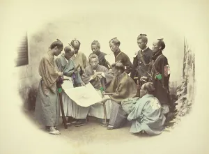 Satsuma Prints: Satsuma's General, 1866-1867. Creator: Felice Beato