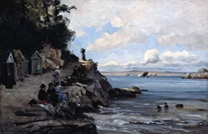 Saturday at the Womans Bathing Beach, 1876. Artist: Emmanuel Lansyer