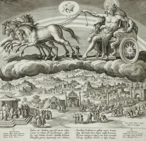 Johannes Sadeler I Prints: Saturn, c1585. Creator: Johann Sadeler I
