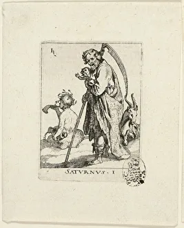 Planets Prints: Saturnus, plate one from Der VII Planeten, n.d. Creator: Conrad Meyer