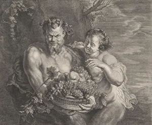Satyr and Bacchante, ca. 1650-95. Creator: Alexander Voet