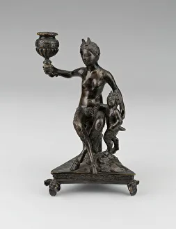 Hooved Prints: Satyr Mother and Child, about 1510 / 40. Creator: Workshop of Severo da Ravenna