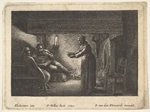 The satyr and the peasant, 1644. Creator: F van den Wyngarde