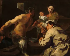 Aesopus Moralisatus Gallery: The Satyr and the Peasant, possibly c. 1623 / 1626. Creator: Johann Liss