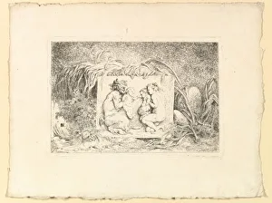 Fragonard Prints: The Satyrs Family, 1763. Creator: Jean-Honore Fragonard