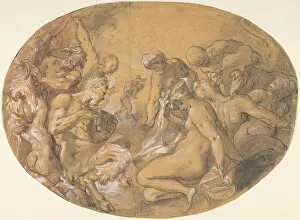 Josef Gallery: Satyrs and Nymphs, ca. 1599. Creator: Joseph Heintz the Elder
