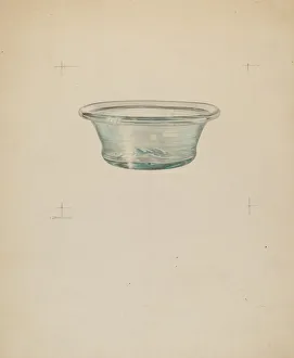 Glassworks Collection: Sauce Dish, c. 1938. Creator: Isidore Steinberg